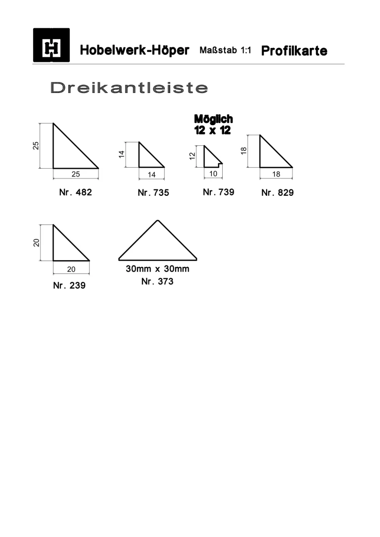 Index - Dreikantleisten
